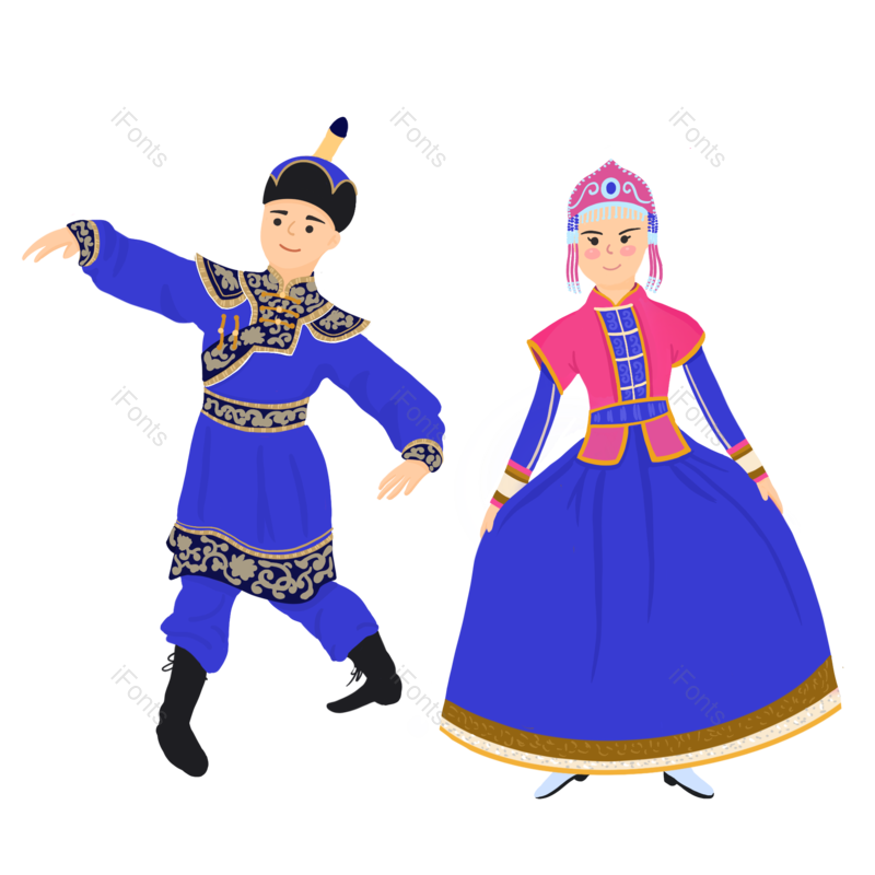 少数民族图片,跳舞元素,PNG,免抠素材